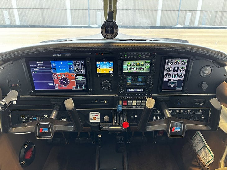 Inside cockpit view of N236NC